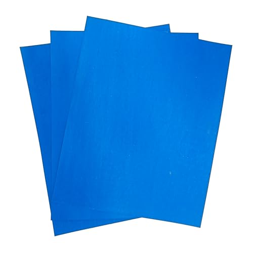 Image of Gasket Making Material Paper Sheet High Temp Pressure Chemical Grade for Gasoline Diesel Oil Air Compressor DIY Rebuild Sealing (1508, 3 Pcs, Blue, Non Asbestos)