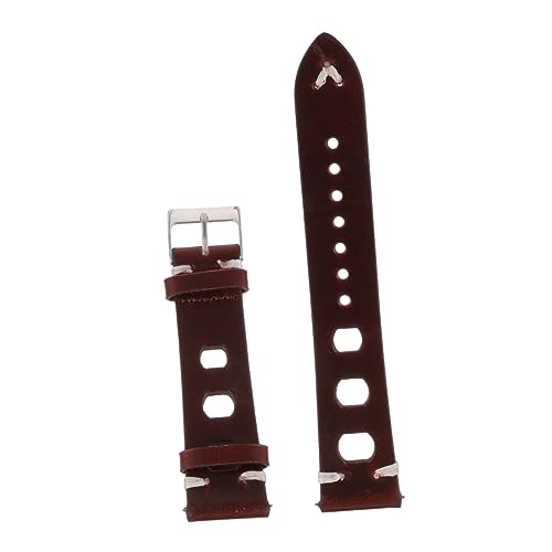 HOOTNEE 1set Leather Watch Strap Breathable Replacement Wristband for Daily Style Flexible Design for Any Occasion