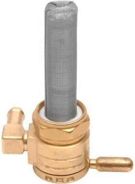 Petcock de clic - 0.866 in - Orientación hacia atrás - Negro