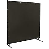 Steiner 532-6X10 Protect-O-Screen Classic Welding Screen with Flame Retardant 14 Mil Tinted Transparent Vinyl Curtain, Gray, 6' x 10'