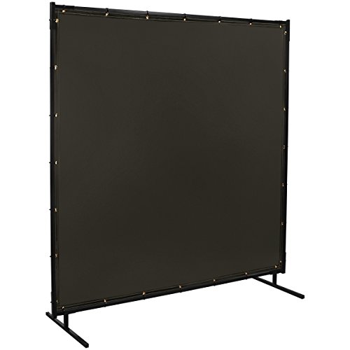 Steiner 532-6X10 Protect-O-Screen Classic Welding Screen with Flame Retardant 14 Mil Tinted Transparent Vinyl Curtain, Gray, 6' x 10'