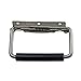 Stainless Steel Spring Handle with Rubber Sleeve Toolbox Cabinet Folding Handle 1Pcs
