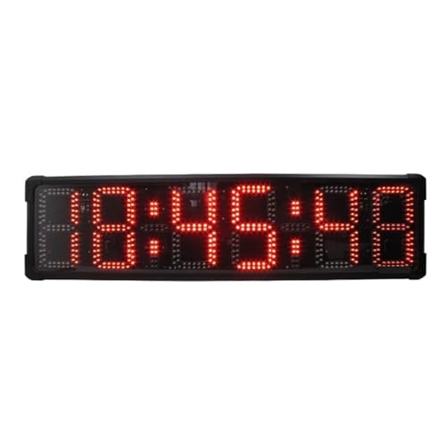 Cronómetro digital deportivo pantalla LED rojo 8 pulg miniatura 2