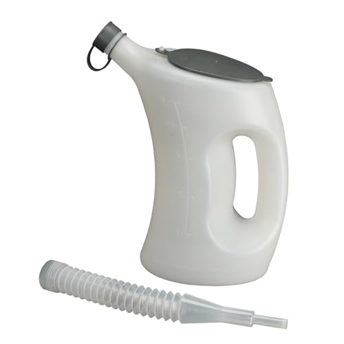 Pressol PS 0656239 Broc Verseur avec Couvercle, Capuchon et Bec Flex, 3 L, Blanc