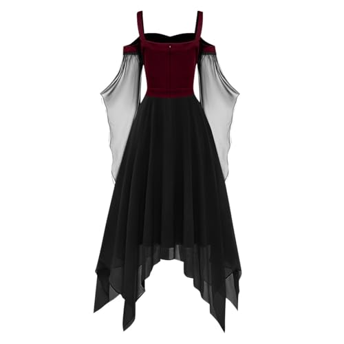 OIOLOYJM Sexy Plus Size Halloween Costumes Woman 2025 Witch Costume Women Vampire Gothic Corset Renaissance Dresses Clothes