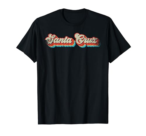Santa Cruz ciudad California surf El verano vintage retro Camiseta