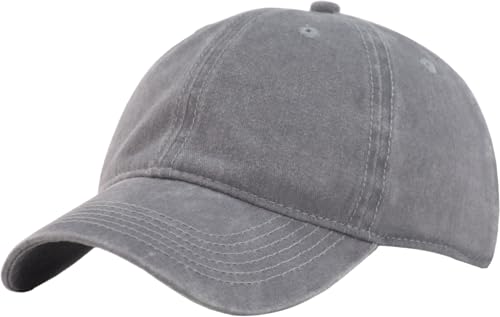 Image of TSSGBL Classic Plain Baseball Cap, Small /M-L /XL-3XL Big Head Fit, Unisex Adjustable Cotton Structured Golf Dad Hat