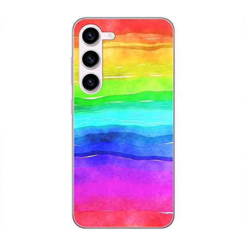 Coque Samsung S23+ arc-en-ciel fine pour un style urbain coloré