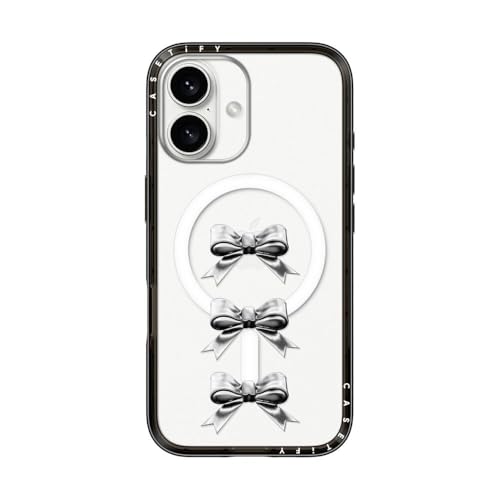 iPhoneアクセサリー CASETiFY Chrome Bows iPhone 16 Pro Max Amazon.co.jp: CASETiFY コンパクト iPhone 16 ケース [MagSafe対応