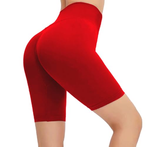 Leggins Cortos Mujer Deporte Push Up Gym Shorts Transpirable Leggings Anticelulitis Fitness Talla Grande Adelgazante Mallas Corto Training Cintura Alta Sin Costuras Pantalon Corto Yoga Running