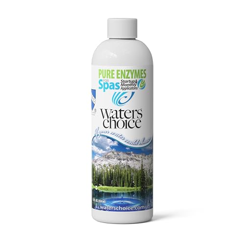 Waters Choice Pure Enzymes for Spas Hot Tub Enzyme Cleaner & Spa Water Clarifier – Chemical-Free Hot Tub Cleaner, Spa Enzyme Treatment for Crystal Clear Water, No Harsh Chemicals