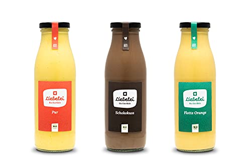 LIEBELEI BIO EIERLIKÖR 3er-SET (3 x 0.5l) - BIO Eierlikör aus nachhaltiger Produktion