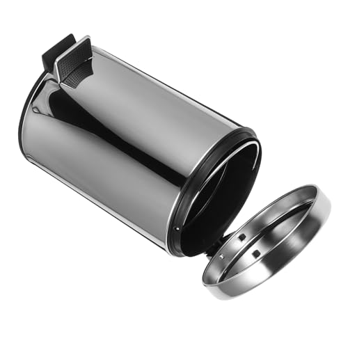 Caneca de basura rectangular de acero inoxidable con pedal miniatura 1
