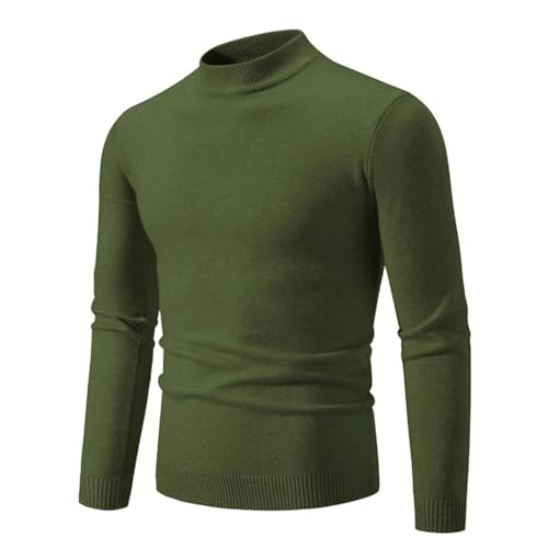 Mens Casual Solid Color Knit Warm All Season Sweater2