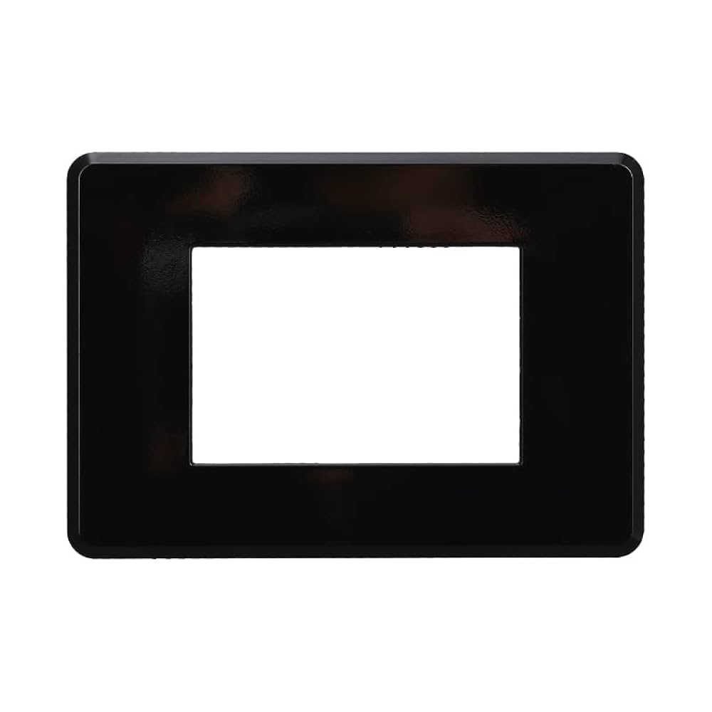 4 Placche Compatibili Bticino Axolute | Plastica Bianca, Stile Piramide - 3 Posti/Moduli