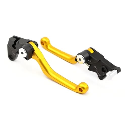 BremsKupplungshebel Motocross Vorne Bremse Kupplung Hebel Für Suzuki Für DRZ400E Für DRZ400S Für DRZ400SM Für DR-Z250 2000-2024 Für DR Für Z400 Bremshebel Barsch(Gold)