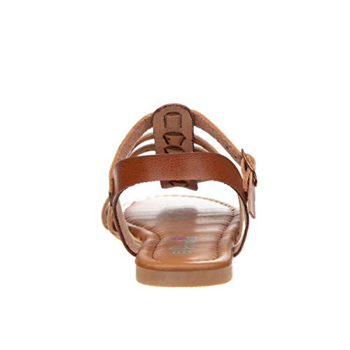 Josmo Girls Sydney Flat Sandal, Silver, 4 Little Kid3