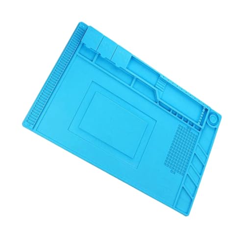 Homoyoyo Silicone Heat Resistant Magnetic Repair Pad for Small Parts Portable Work Mat for Phone and Laptop Repair Blue Color for Electronics Repair