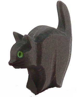 Ostheimer Chat figurine bois collection animaux de la ferme Waldorf