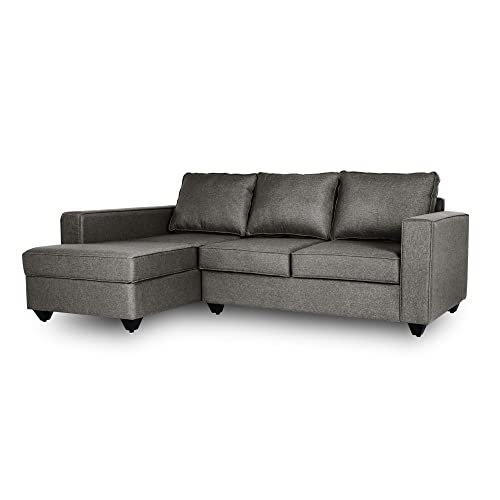 Image of Wakefit Sofa Set | 3 Year Warranty | Sofa 2 Seater, 2 Seater Sofa for Living Room, Wooden Sofa Set, Couch Sofa for Living Room, Sofa for Living Room - Napper(Omega : Grey)