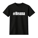 Reifen-Markt Camiseta #Reana Hashtag para Mujer y Hombre en Blanco y Negro