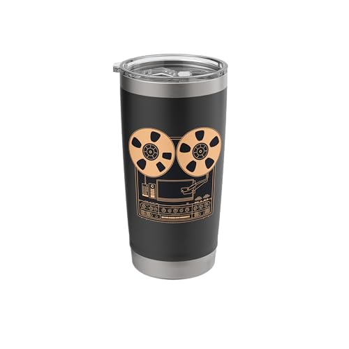 Analog Reel-to-Reel Recorder Art Stainless Steel Tumbler