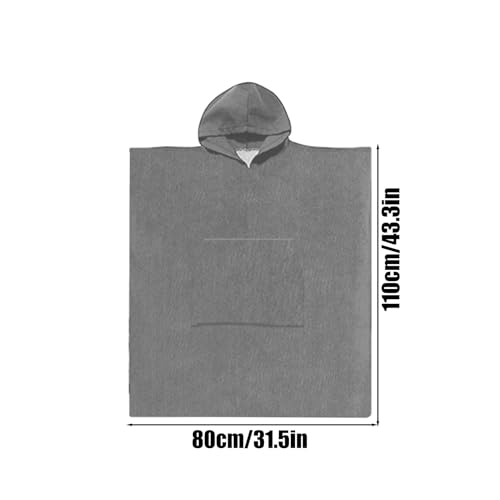 Poncho à langer et serviette à capuche pour adulte pour le bain et la natation