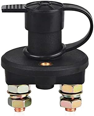 12-24v Car Battery Switch Power Isolator Cut Off Kill Switch + 2 Removable Keys for Marine ATV Truck Boat Car Disconnect