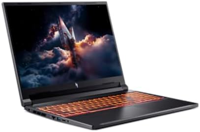 Rear view of Acer Nitro V 15 laptop showing power input and other ports.
