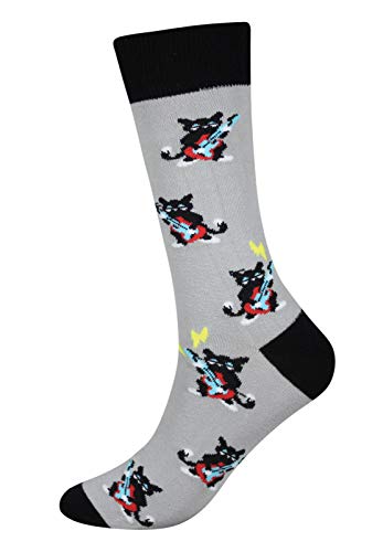 Cansok mens Socks Cansok Men's 4 Packs Animal Socks Gift Fun Crazy Novelty Dress Crew Socks (White Polar Bear - 4 pairs)