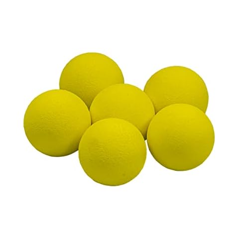Longridge Yellow Foam Practice Golf Balls (6 Pack) Cover