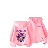 KPOPガールズ! デーモン・ハンターズ パーカー コスプレ衣装 長袖 ジャケット コート 上着 日常服 おしゃれ 柔らかい 快適 スウェット 男女兼用 フード付き 文化祭 学園祭 100CM