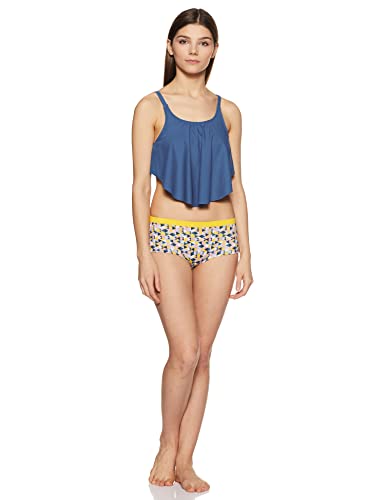 Image of Amante Women's Flounced Swim Crop Top