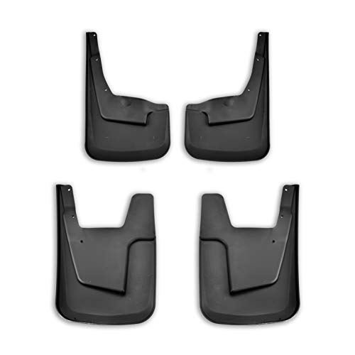 Image of Tecoom Mud Flaps Splash Guards Compatible with 2019-2023 Dodge Ram 1500 | Not for Classic Models, without OEM Fender Flares, No Drill Front and Rear Car Truck Mudflaps Set of 4 ABS Molded