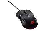 Asus Cerberus - Ratón gaming óptico con botón DPI de 4 niveles e indicador LED, color negro Asus Cerberus - Ratón gaming óptico con botón DPI de 4 niveles e indicador LED, color negro