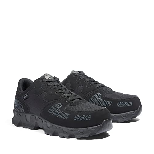 Timberland PRO Timberland PRO Men's Powertrain Alloy Safety Toe Static Dissipative Athletic Industrial Work Shoe, Black Ripstop Nylon-2024 NEW, 7M