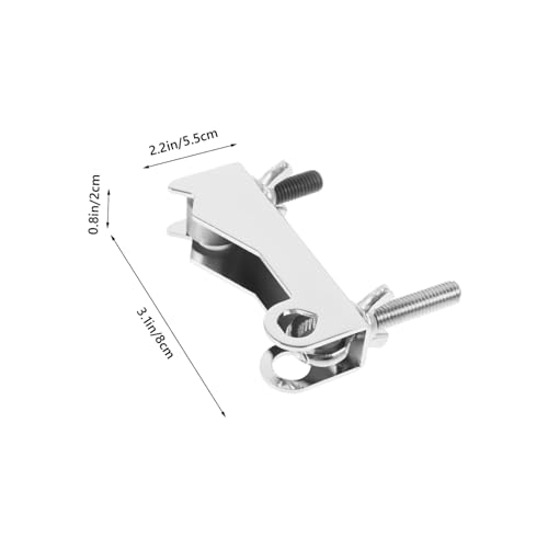 Vaguelly Jazz Drum Cowbell Mount Clamp Soporte para Instrumento de Percusión para Kits de Batería Construcción Resistente Instalación Fácil para Músicos y Aficionados miniatura 2