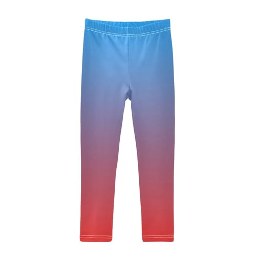 J JOYSAY Cyan Blue Teal Gradient Girls Leggings Girls' Jersey Legging Pants
