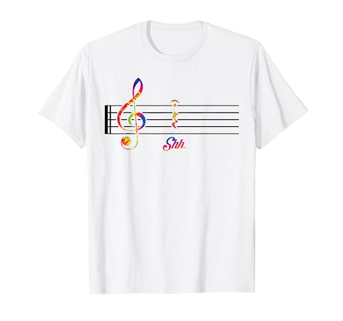 Shh Nota musicale Silenzio Notazione Musicista Musica Maglietta
