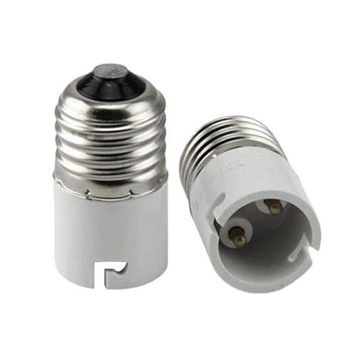Convertisseur De Douille E27 À B22, Adaptateur De Douille D'ampoule À Vis À Baïonnette, Support D'ampoule Pour LED/CFL Et Ampoules À Incandescence [Classe...
