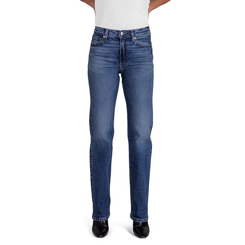 Women's Mid Rise Regular Straight Jeans Classic Pants