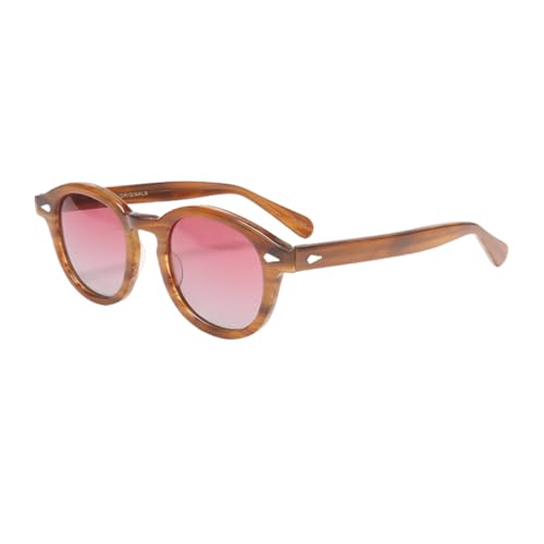 Lunettes de soleil polarisées de luxe anti-éblouissement rouge élégant