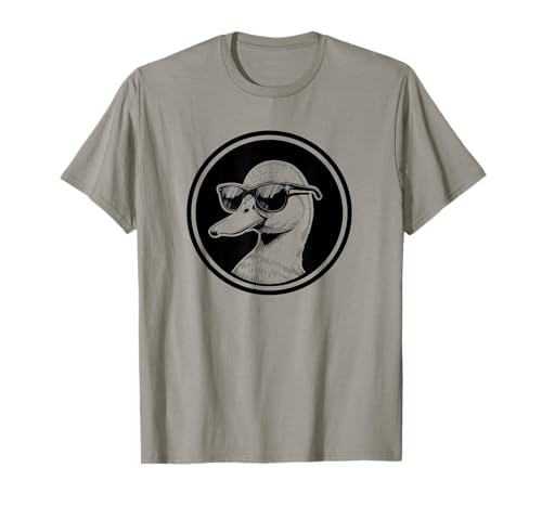 Mens Womens Kids Funny Cool Sunglasses Logo Duck Lover Maglietta