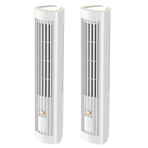 Ynusgeyx 2X Aire Acondicionado Remoto Automático Portátil, Aire Acondicionado Personal USB Mini Acondicionador con Ventilador Eléctrico de 3 Velocidades
