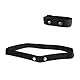 Elastischer Sport Herzfrequenzmesser, Verstellbarer Brustgurt, Gürtelriemen , CooSpo Original HRM Belt Black (MEHRWEG)
