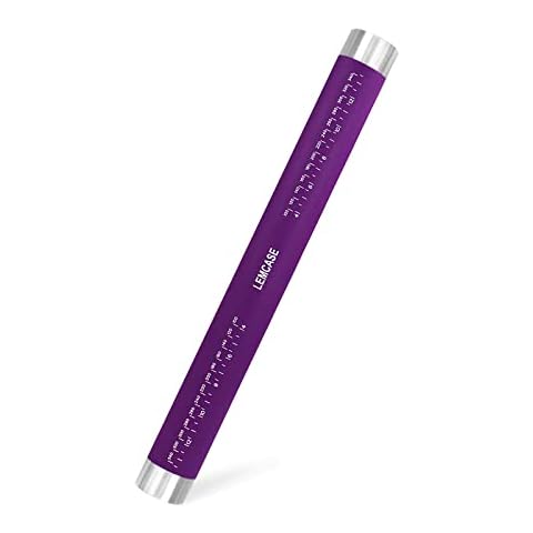 LEMCASE Rolling Pin - Roller Made of Silicone Without Handle, Perfect Baking Accessories for Cookie, Pizza, Pie, Cake, Pasta Dough, 40cm | Purple Cover
