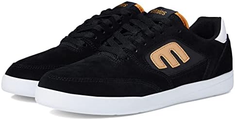 Etnies Men's Veer Low Top Skate Shoe, Black/Gold/White, 12 | Image 3