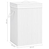 Zoom IMG-2 vidaxl cesto portabiancheria 2 sezioni Zoom IMG-2 vidaxl cesto portabiancheria 2 sezioni