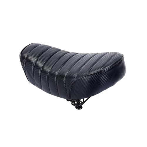 Vaveren Wide Bike Seat Cushion Bicycle Saddle with Spring Bike Soft Padded Supplies for Cycling Men Cruiser Bike Mountain Bike Adults, Black