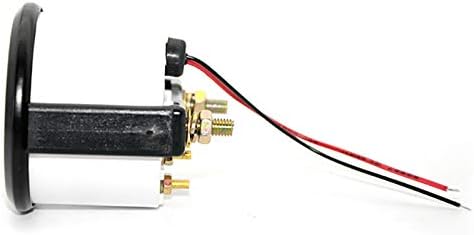 2 Inch 52MM White Surface Pointer Fuel Gauge with Oil Float, Car Instrument, Modified Car Instrument - (Color: Blackwhite)
